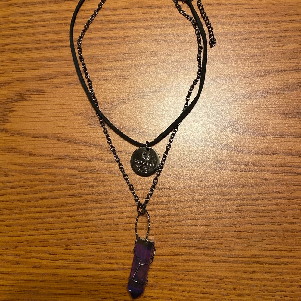 Disney Mistress of Evil Amethyst Necklcace